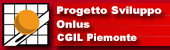 Logo Progetto Sviluppo Onlus CGIL Piemonte