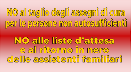 Cgil Cisl Uil – Spi Fnp Uil Piemonte: più risorse e non tagli per l’assistenza domiciliare di persone anziane non autosufficienti