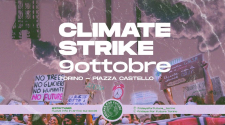 La Cgil di Torino in piazza Castello il 9 ottobre con i ragazzi e le ragazze di FridaysForFuture