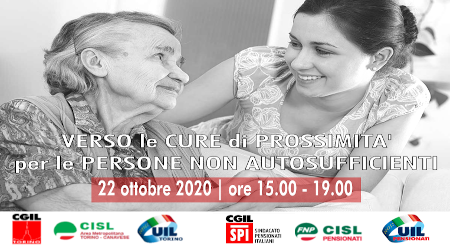 Verso le cure di prossimità per le persone non autosufficienti. Webinar giovedì 22 ottobre