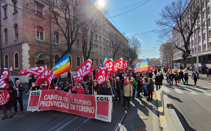 LA CGIL TORINO A ROMA PER LA PACE