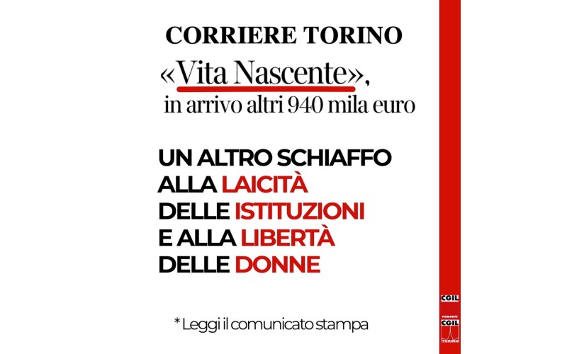 FONDO VITA NASCENTE: UN ALTRO SCHIAFFO ALLA LAICITÀ DELLE ISTITUZIONI E ALLA LIBERTÀ DELLE DONNE