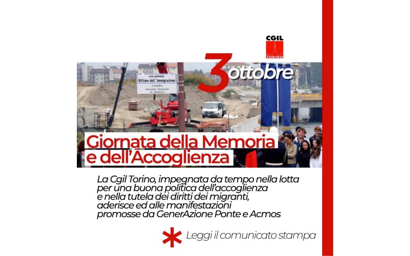 Giornata delle Memoria e dell’Accoglienza