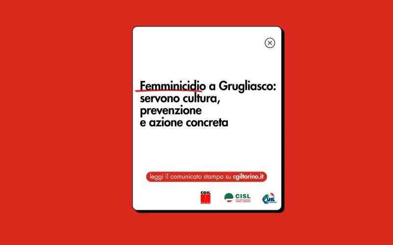 Femminicidio a Grugliasco: servono cultura, prevenzione e azione concreta