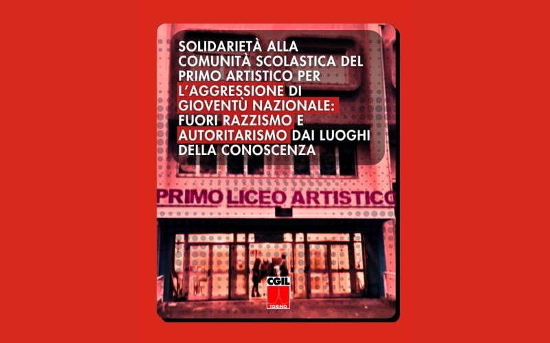 Solidarietà alla comunità scolastica del Primo Artistico per l’aggressione di Gioventù Nazionale