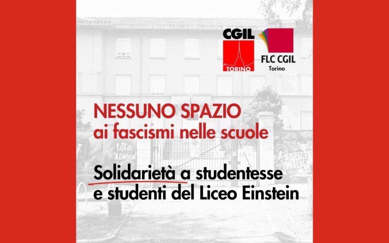 Nessuno spazio ai fascisti nelle scuole. Solidarietà alle studentesse e agli studenti dell’Einstein