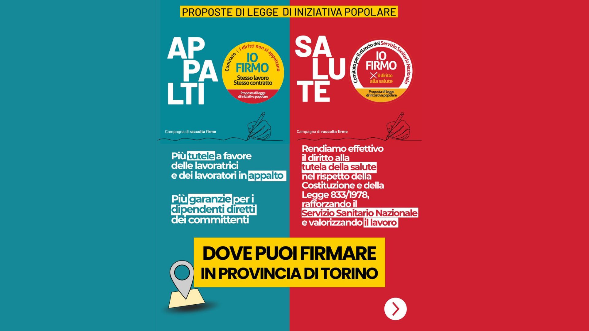 Proposte di legge su sanit&agrave; e appalti: al via la raccolta firme 