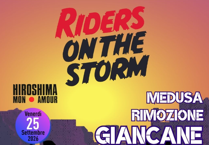 All'Hiroshima Mon Amour ritorna Riders On The Storm: concerto di solidariet&agrave; dedicato ai riders